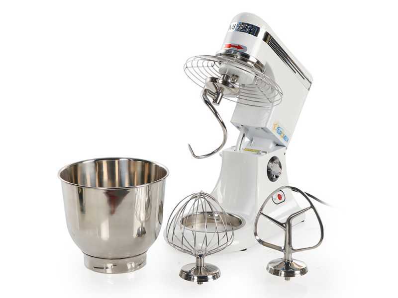 Euromech EPM 5  - R&uuml;hrmaschine - Sch&uuml;ssel aus Edelstahl - 5 l
