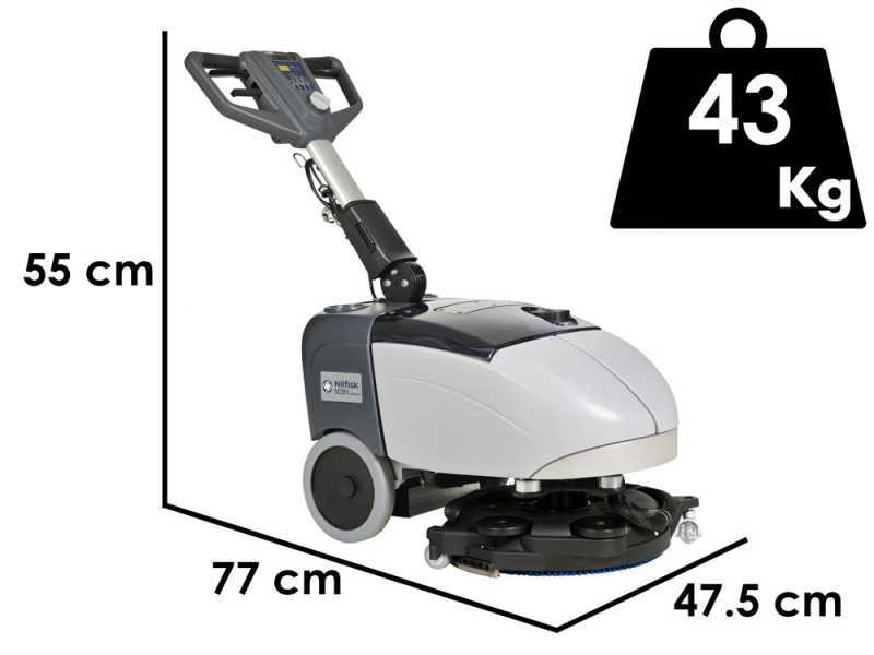 Nilfisk SC351 FULL PKG - Akku-Bodenreiniger - 3 in 1: Scheuern, Abziehen, Aufsaugen