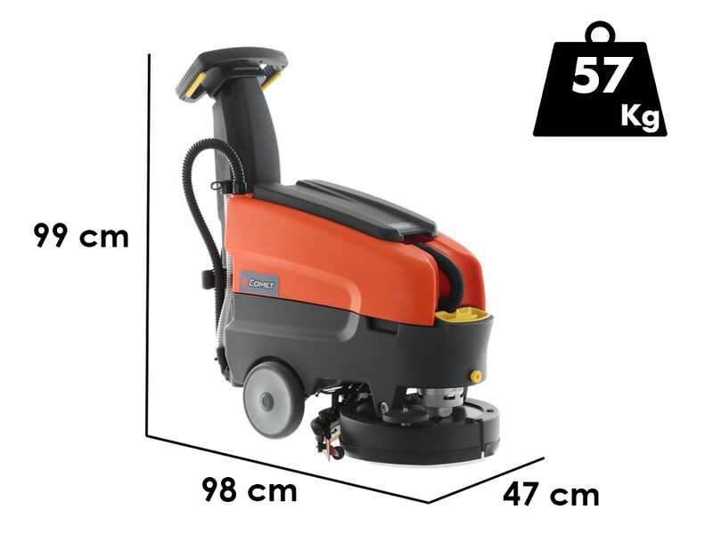 Comet PSW 15 E - Professionelle elektrische Scheuersaugmaschine - 230V