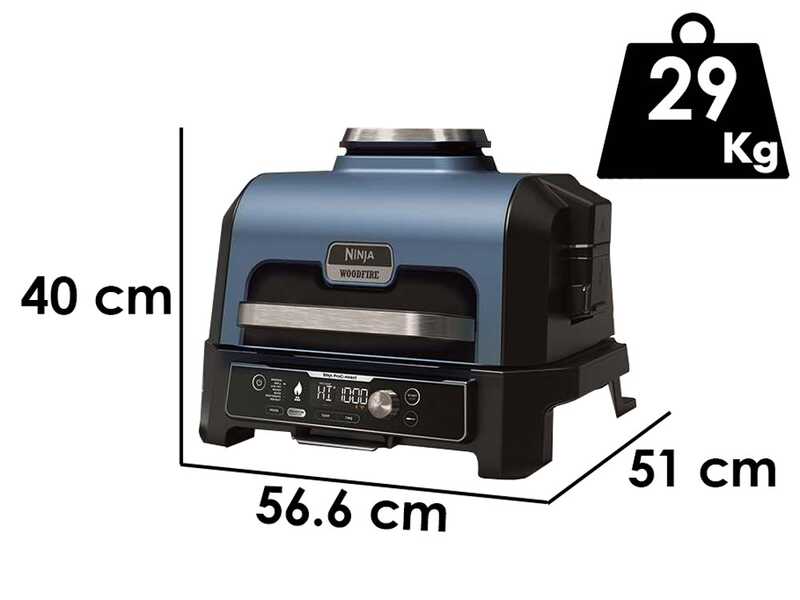 Ninja Woodfire Pro XL OG901EU &ndash; Hei&szlig;luftfritteuse mit R&auml;ucherfunktion