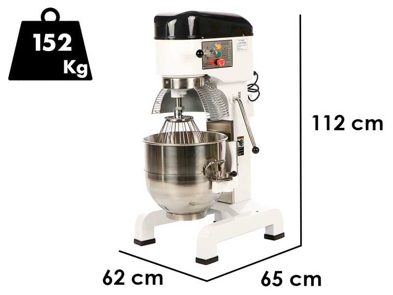 Prismafood iLine MZPL040 - Profi - Planetenr&uuml;hrmaschine -40 l Sch&uuml;ssel aus Edelstahl