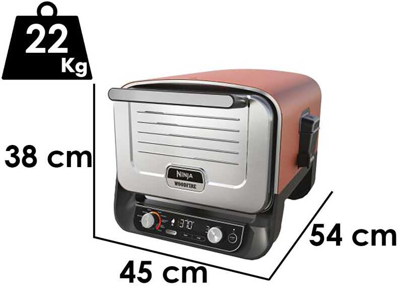 Ninja Woodfire OO101EU - Outdoor Elektrogrill/Pizzaofen