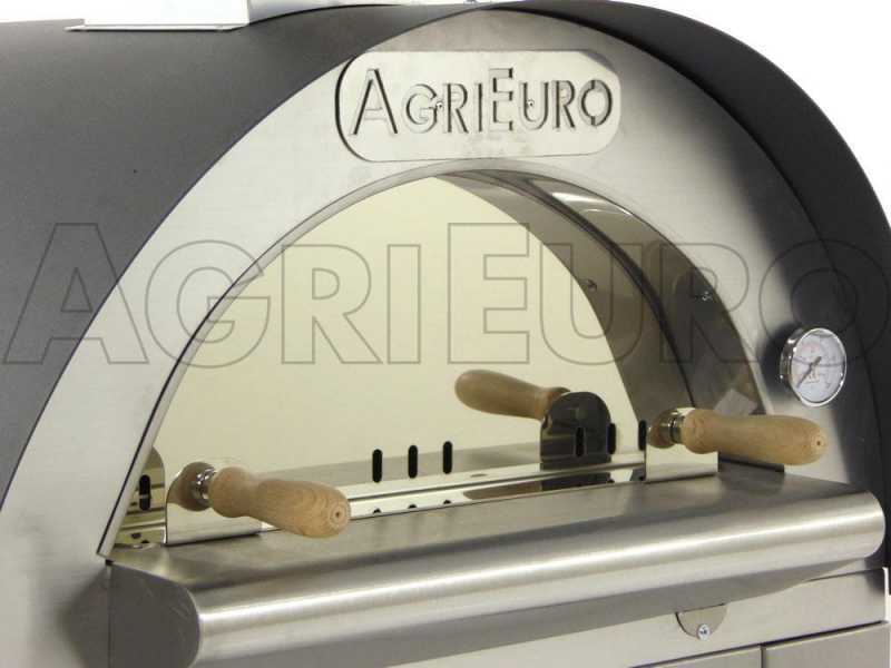 Edelstahl Holzofen f&uuml;r drau&szlig;en - Backf&auml;higkeit: 2 Pizzen