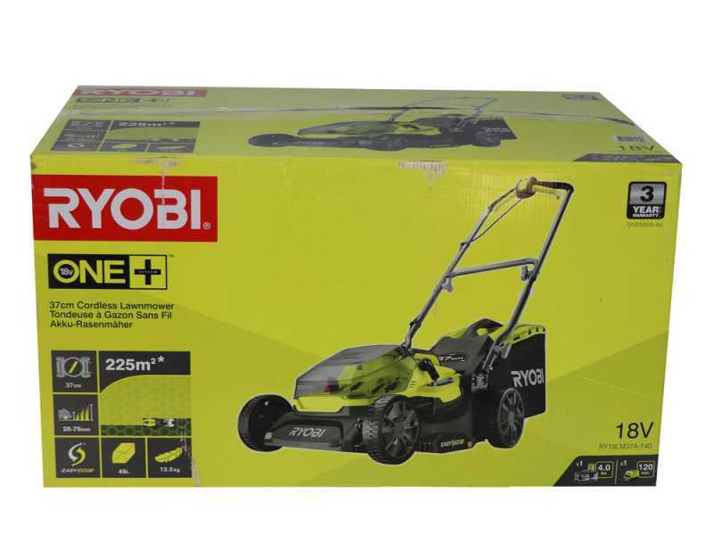Ryobi RY18LM37A-240 - Akku Rasenm&auml;her - Schnittbreite 37 cm - 2x18V/4Ah