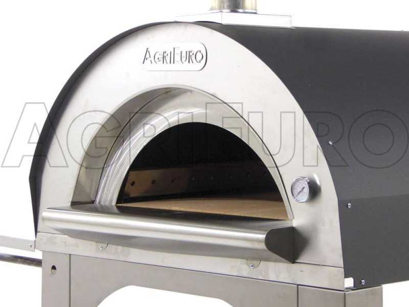 Pizza Holzofen f&uuml;r drau&szlig;en  Cibus INOX - Backf&auml;higkeit: 5 Pizzen
