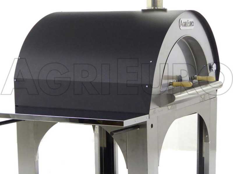 Pizza Holzofen f&uuml;r drau&szlig;en  Cibus INOX - Backf&auml;higkeit: 5 Pizzen