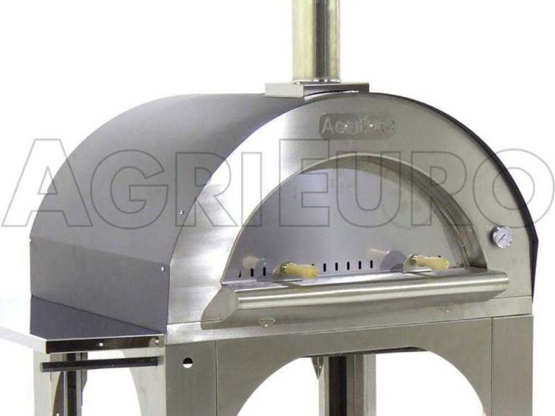 Pizza Holzofen f&uuml;r drau&szlig;en  Cibus INOX - Backf&auml;higkeit: 5 Pizzen
