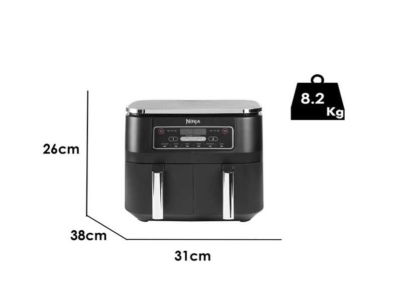 Ninja Dual Zone AF300EU - Hei&szlig;luftfritteuse 7.6L
