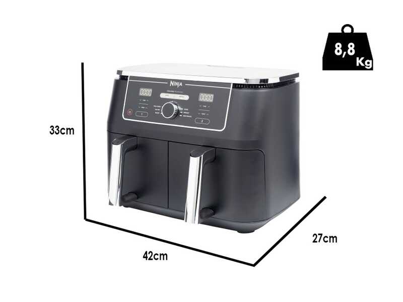 Ninja Dual Zone Max AF400EU - Hei&szlig;luftfritteuse - 9,5 Liter