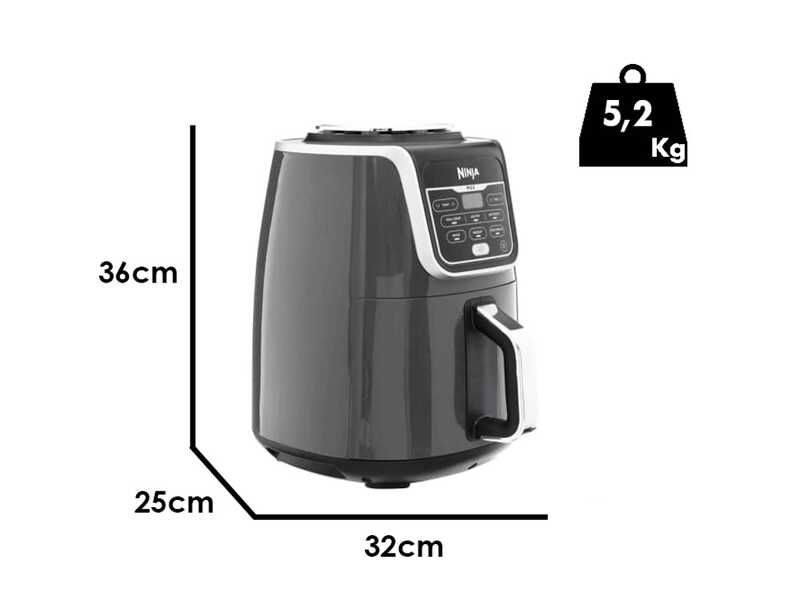 Ninja AF160EU - Hei&szlig;luftfritteuse - 5,2 Liter
