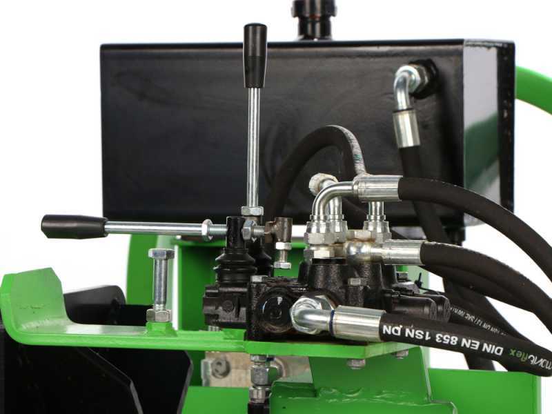 Agrieuro Premium Line 25T - Holzspalter f&uuml;r Traktor - liegend - Hydraulische Ladefl&auml;che