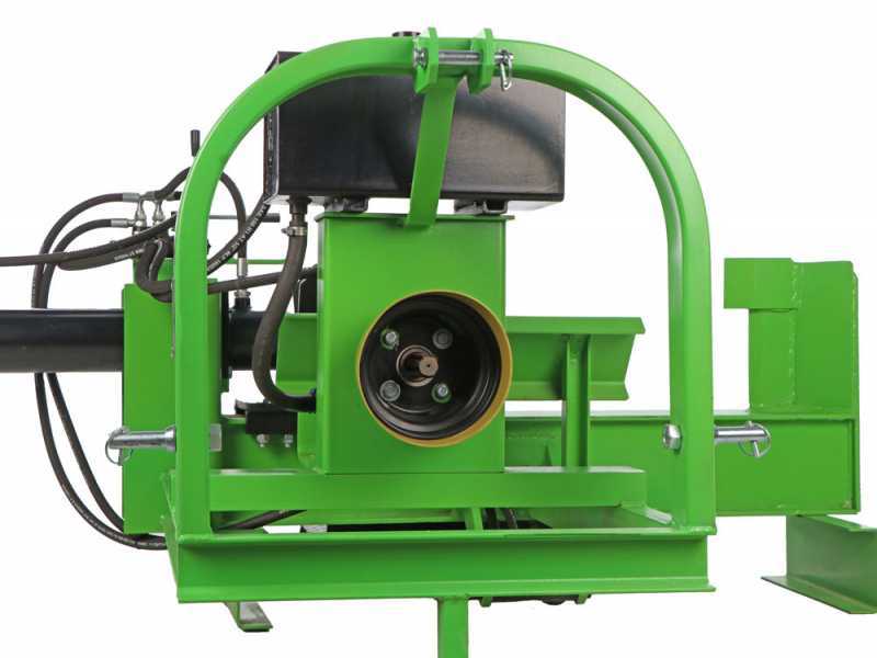 Agrieuro Premium Line 25T - Holzspalter f&uuml;r Traktor - liegend - Hydraulische Ladefl&auml;che