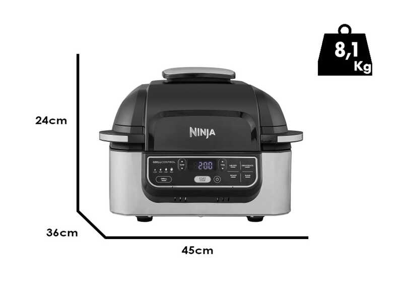 Ninja Foodi AG301EU - Hei&szlig;luftfritteuse - 5,8 Liter