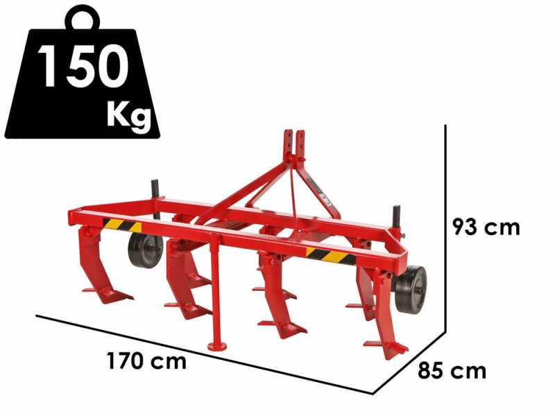 AgriEuro Top Line Tieflockerer leichte Baureihe 170 mit 7 Zinken - Eisentastr&auml;der