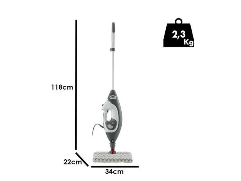 Shark Klik 'n' Flip mit Steam Blaster S6005EU - Elektrischer Dampfreiniger - 2 in 1