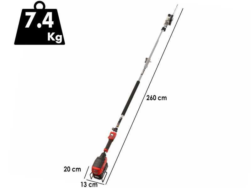 Blue Bird PCS 23-10 - Akku-Asts&auml;ge auf Teleskopschaft - 50.4V - OHNE AKKU UND LADEGER&Auml;T