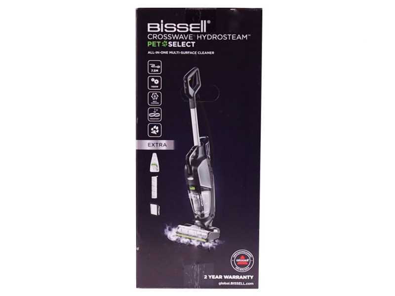 Bissell CrossWave Hydrosteam PET Select - Bodenreiniger Scheuern, Abziehen, Aufsaugen