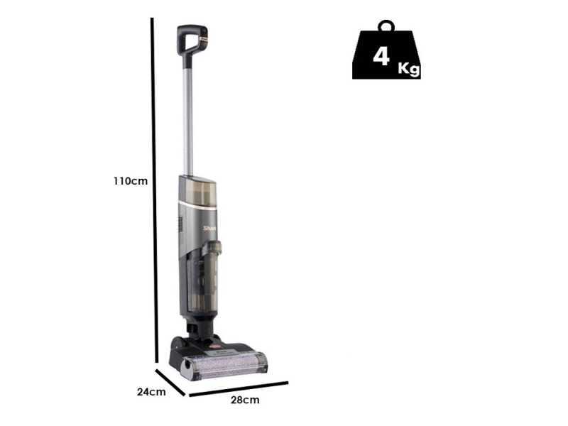 Shark HydroVac WD210EU - Kabelloser Akku-Bodenreiniger - 2 in 1: Scheuern, Aufsaugen
