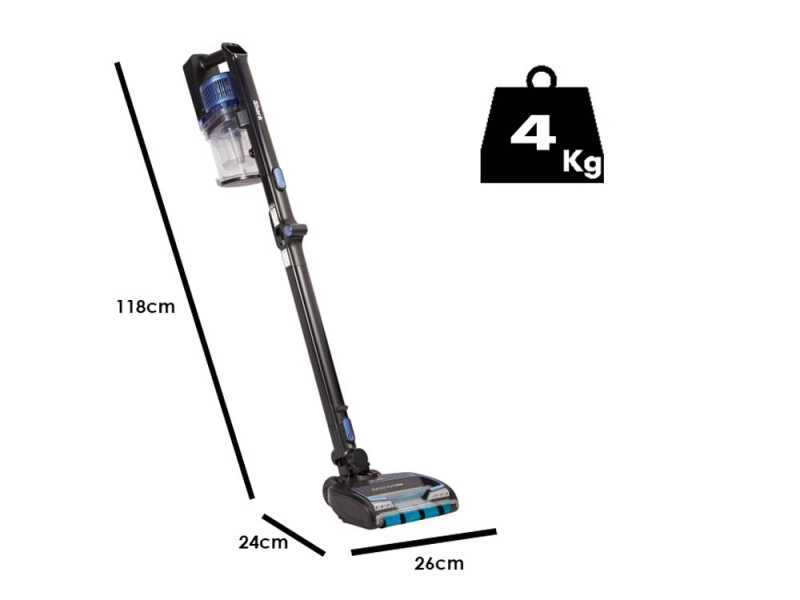 Shark Powerfins IZ320EUT - Staubsauger - Akku-Besen - Mit Pet Kit - 2x Akkus 21.6V