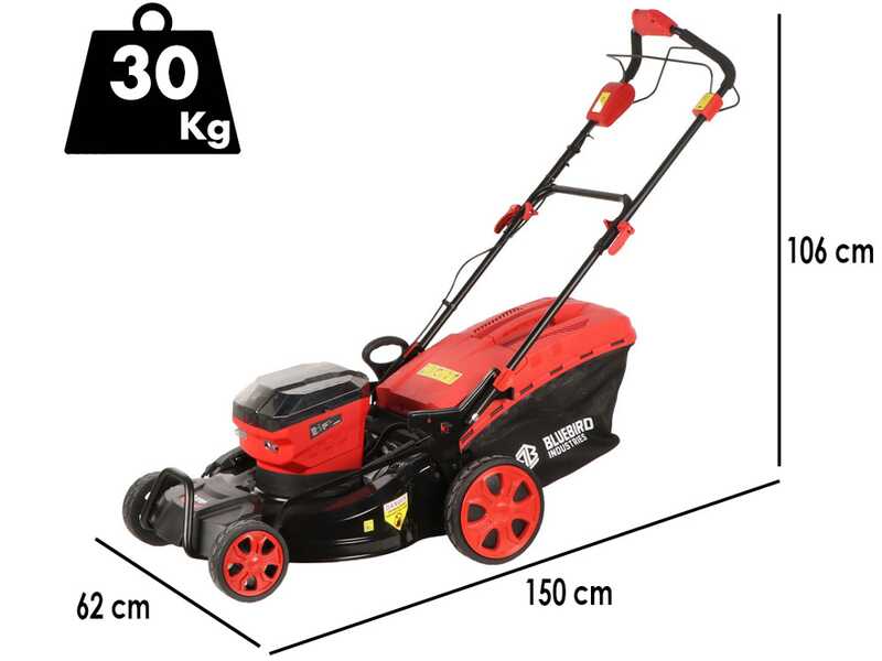 Blue Bird LM 23-51 - Akku-Rasenm&auml;her - 50.4 V 10 Ah - 51 cm Schnittbreite