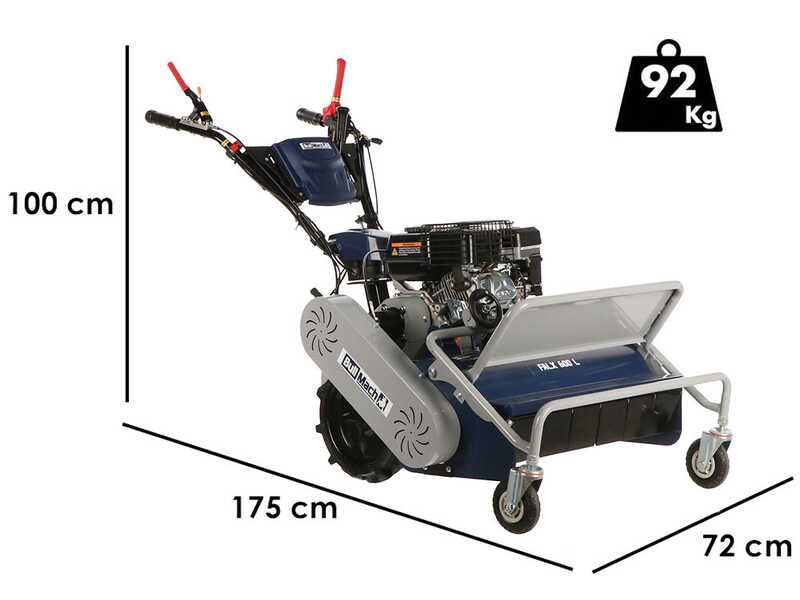 BullMach FALX 600 L - Hochgrasm&auml;her mit Hammerwerk  - Loncin G200F