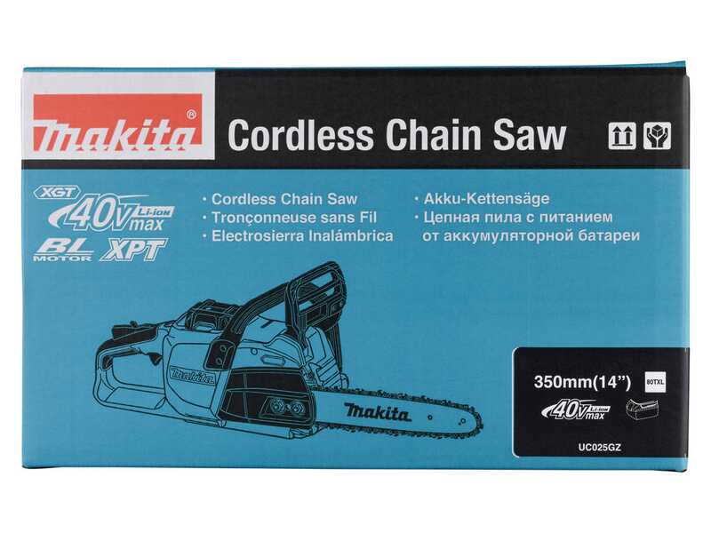 Makita XGT UC025G - Elektrische Akku-Kettens&auml;ge - Schwert 35cm - 40V/5Ah