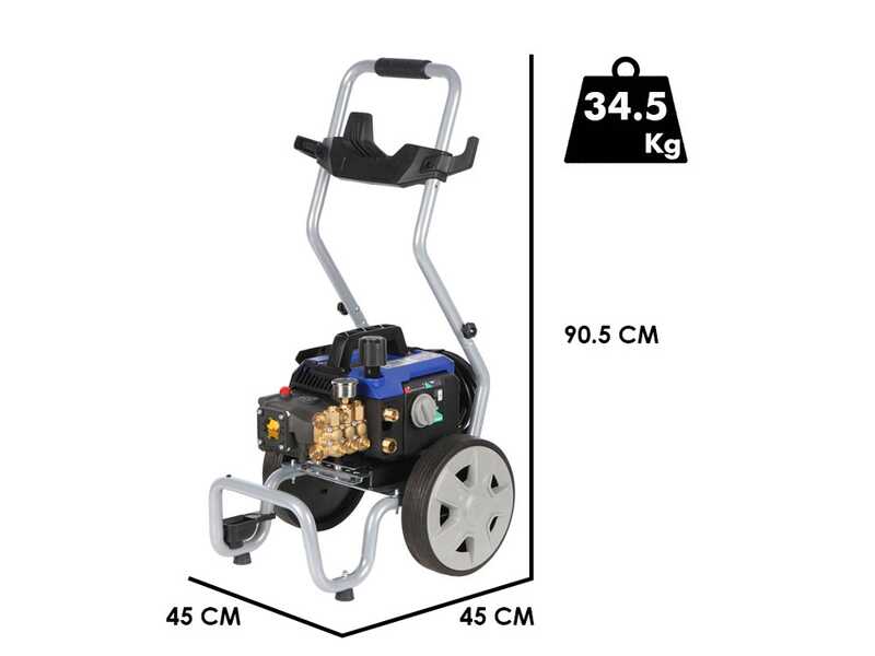 Annovi &amp; Reverberi AR 630K - Professioneller Hochdruckreiniger mit Trasportwagen - 150 bar max - 600 Liter/Stunde
