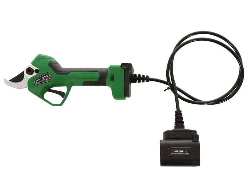 GreenBay TopCut 45 - Elektrische Astschere - 2x 21.6V 4Ah - Schnittdurchmesser max. 45 mm