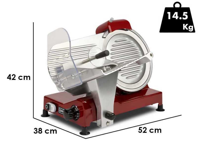 G3 Ferrari Emilia 250 Rosso - Aufschnittmaschine mit 250 mm Edelstahlklinge - 240W