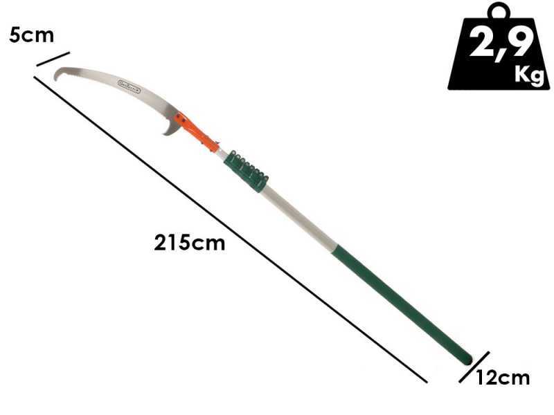 GeoTech STP S 700 - Hands&auml;ge auf Verl&auml;ngerungsstange - 215-700cm