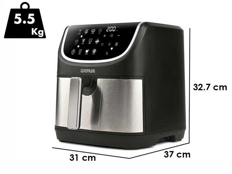 G3 Ferrari Friggisano Grill - Multifunktions-Hei&szlig;luftfritteuse 8L