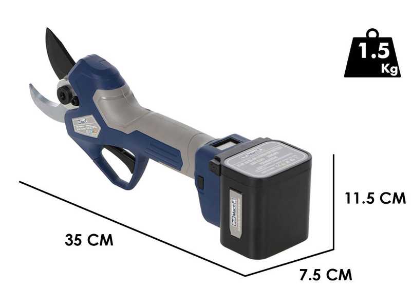 BullMach ARTEMIS 45 - Elektrische Astschere - 2x 21.6V 4Ah