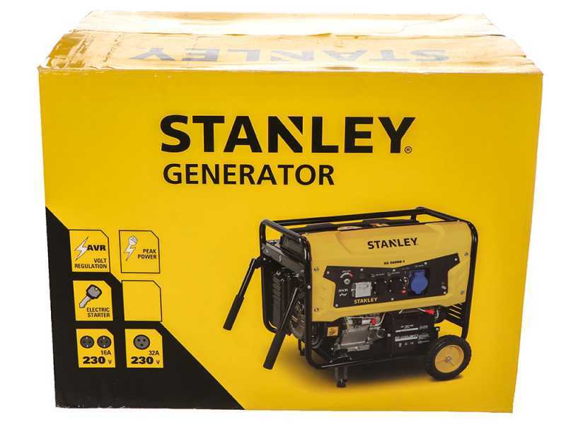 Stanley SG 5600B- 1 - Benzin Stromerzeuger - AVR - 5.5 kW - Dauerbetrieb 5.0 kW - 230V