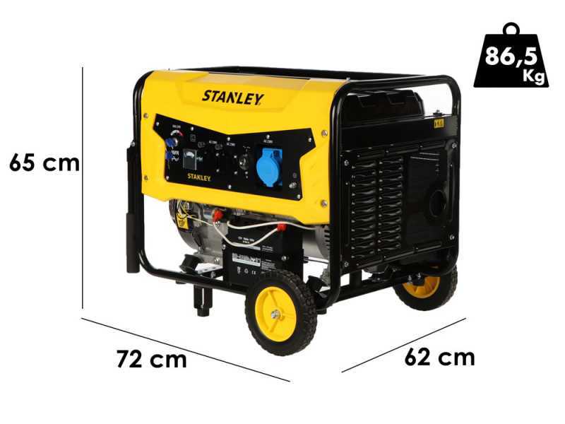 Stanley SG 5600B- 1 - Benzin Stromerzeuger - AVR - 5.5 kW - Dauerbetrieb 5.0 kW - 230V