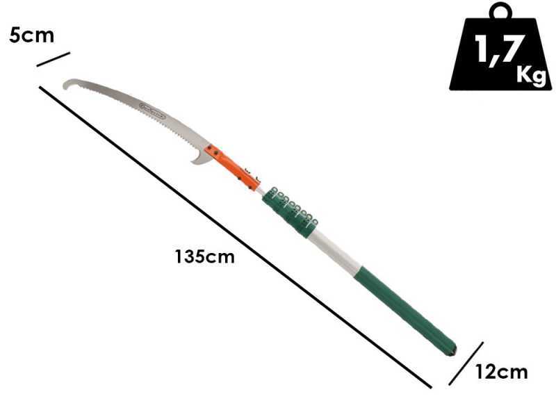 GeoTech STP S 300 - Hands&auml;ge auf Verl&auml;ngerungsstange - 135-300cm