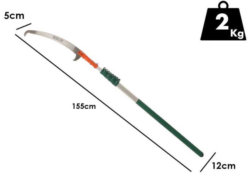 GeoTech STP S 400 - Hands&auml;ge auf Verl&auml;ngerungsstange - 155-400cm