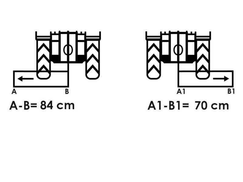 Mulcher mit manueller Verschiebung f&uuml;r leichte Baureihe Traktoren - Blackstone BL 100 MSS