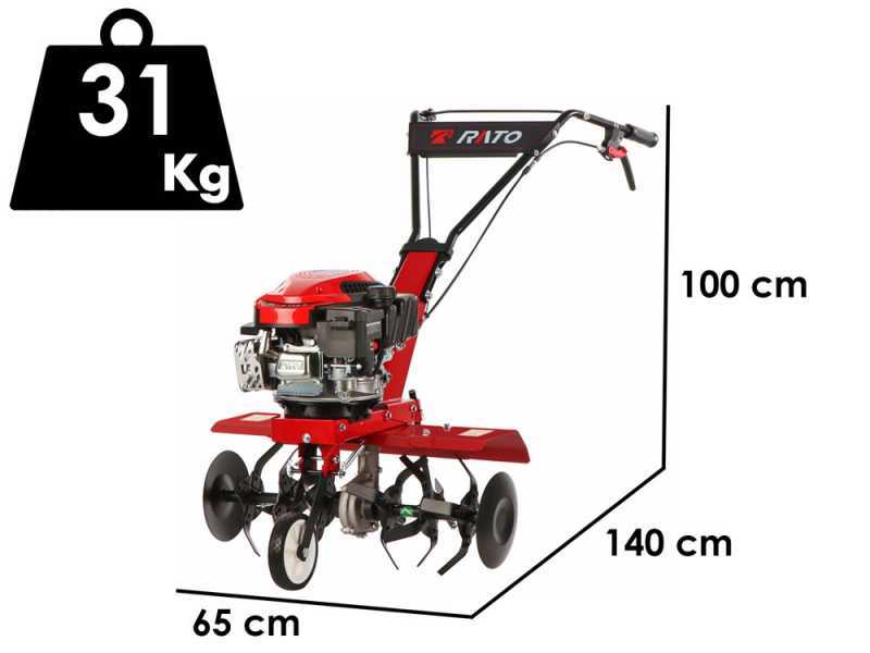 Italian Power RG1.8-45Q-D - Benzin-Motorhacke 5.5 PS - Motor Rato RV160-PRO