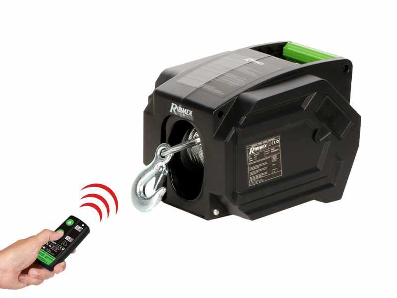 Ribimex PE12V/T1 - Akku-Seilwinde 12V - Mit Funksteuerung