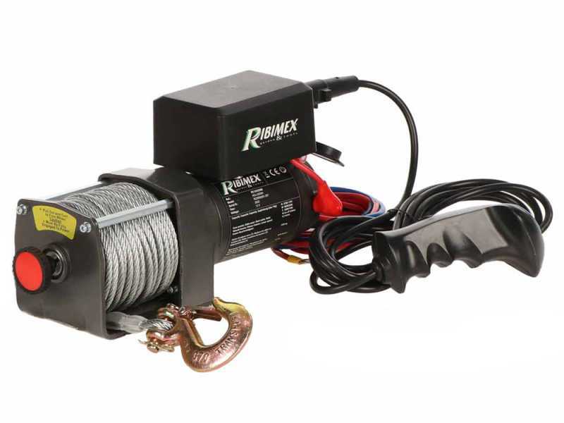 Ribimex PE12V/2500 - Batteriebetriebene Seilwinde  12V - 3 PS