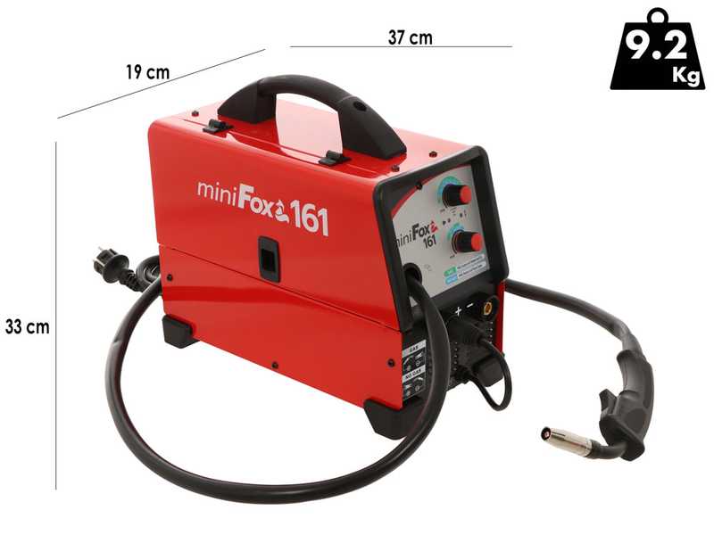 Helvi Mini FOX 161 - Inverter-Schwei&szlig;ger&auml;t MIG/MAG mit Gleichstrom (DC)