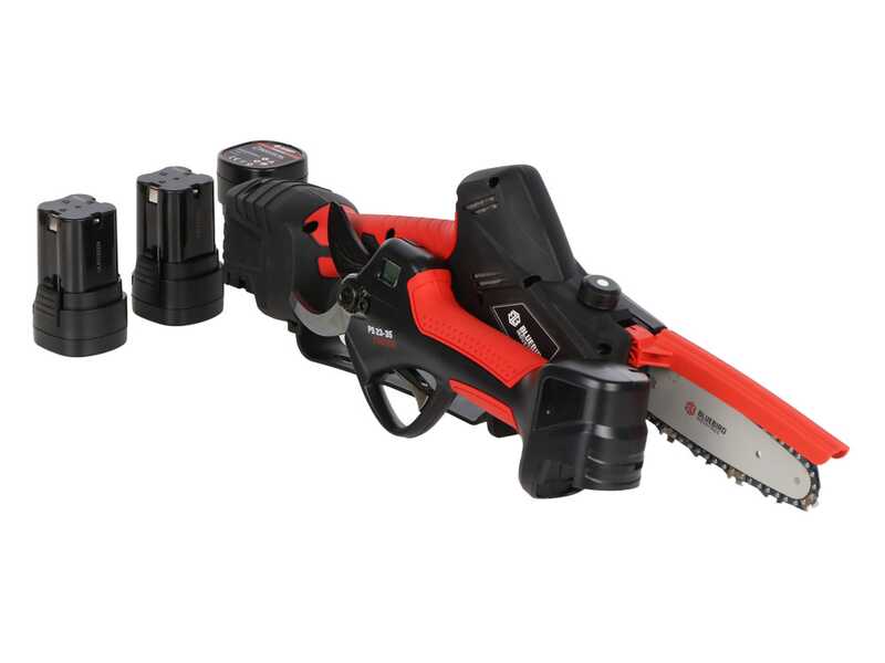 Blue Bird PS23-28+CS23-05A - Kit mit Schere + Akku-Hochentaster - 3x 14.4V 2.5Ah