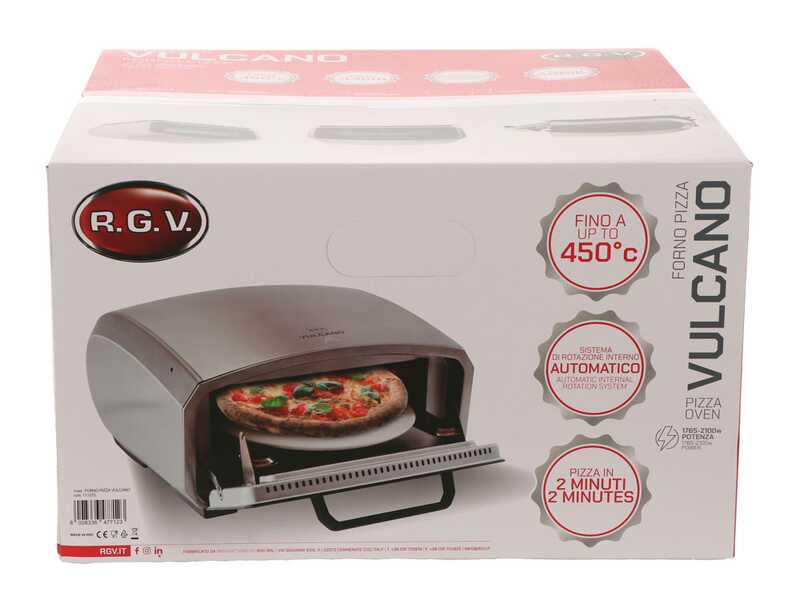 R.G.V. Vulcano - Elektrischer Pizzaofen - 2100W