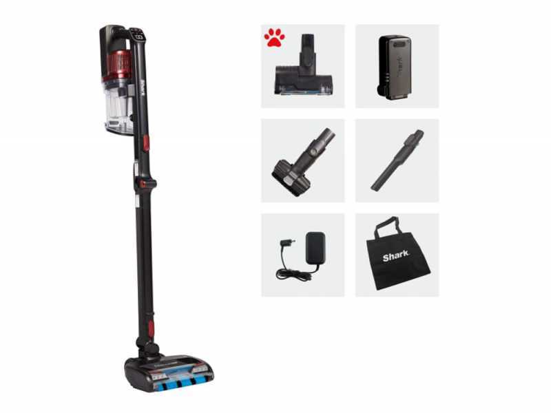 Shark Powerfins IZ300EUT - Staubsauger - Elektrischer Besen - Akku 21.6V 1.9Ah - Mit Pet Kit