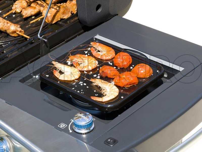 Rost und Platte f&uuml;r seitliche Kochstelle