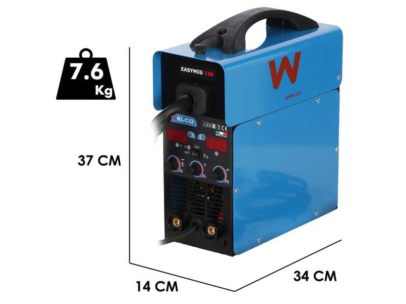 Awelco EASYMIG 130 - Multifunktions-Inverter-Schwei&szlig;ger&auml;t - - MIG/MMA/TIG LIFT - GAS/NO GAS