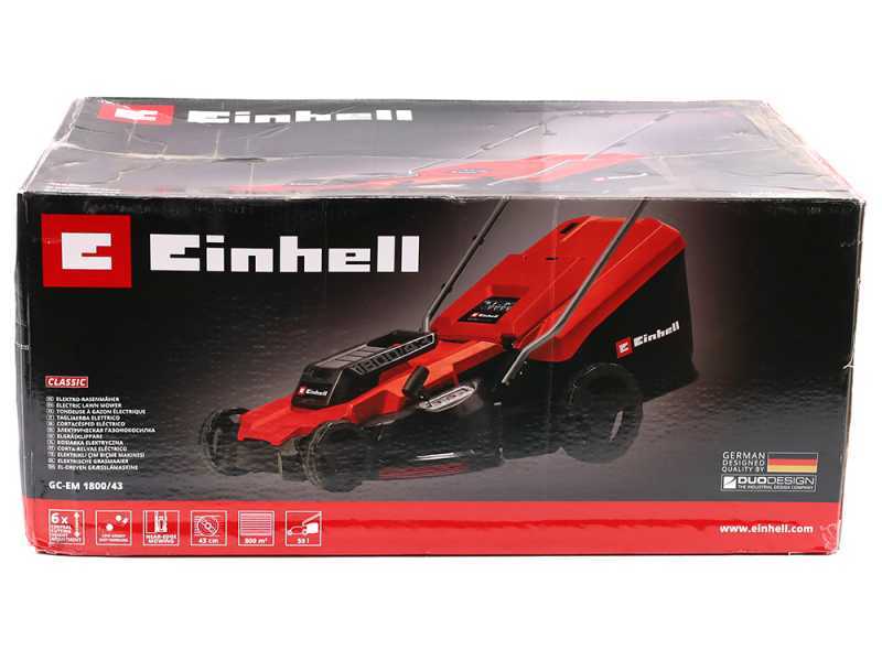 Einhell GC-EM 1800/43 - Elektro-Rasenm&auml;her - 1800 W - Schnittbreite 43 cm