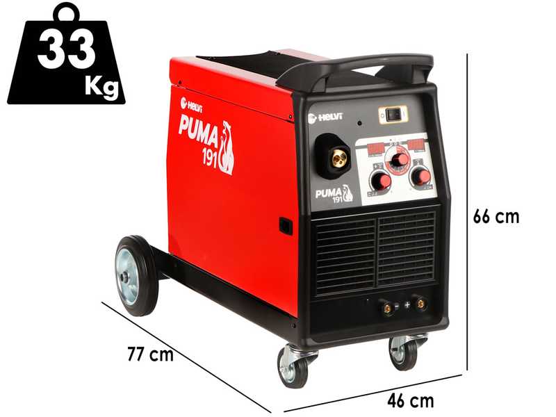 HELVI Puma 191 - Multifunktions-Inverter-Schwei&szlig;ger&auml;t (MIG-MAG/MMA/WIG), Gleichstrom (DC)