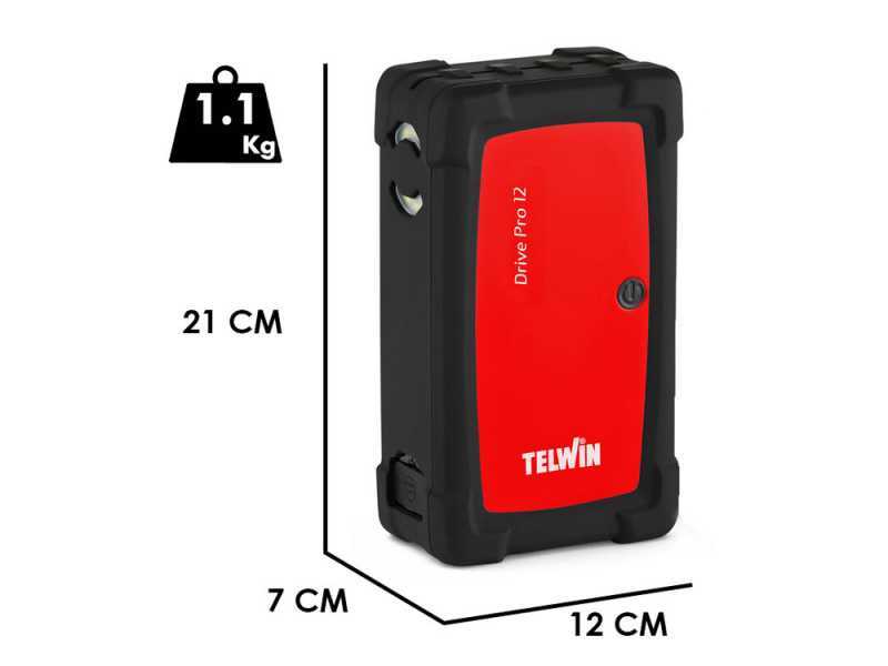 TELWIN DRIVE PRO 12 - Starthilfeger&auml;t mit Lithium-Akku - Power bank