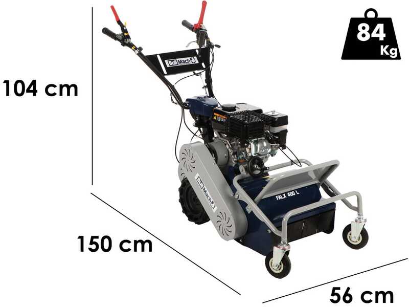 BullMach FALX 400 L - Professioneller Hochgrasm&auml;her mit Y-Messern - Loncin G200F